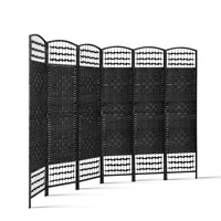 Artiss 6 Panel Room Divider - Black