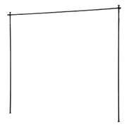 Extendable Room Divider Curtain Rod Adjustable Tension Pole Black