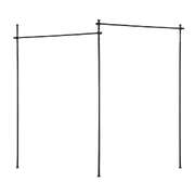 Room Divider Curtain Rod Extendable Black