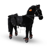 Ride on Pedal Toy Pony - Black