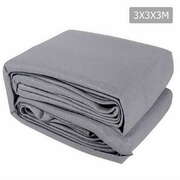 3 x 3 x 3m Triangle Shade Sail Cloth - Grey