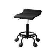 Salon Stool Square Swivel Chair Black
