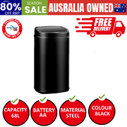 68L Motion Sensor Bin Rubbish Automatic Black