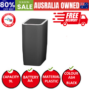 9L Motion Sensor Bin Rubbish Automatic Ash Black