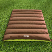 Double Thermal Sleeping Bag for Camping Brown