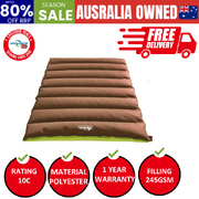 Sleeping Bag Double Bags Thermal Camping Hiking Tent Brown -5°C