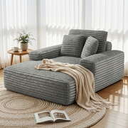 Outdoor Sofa Bed Recliner Lounge Chair Grey | EXTG