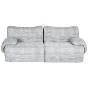 2 Seater Sofa Bed Modular Couch Grey No Assembly Compact Lounge