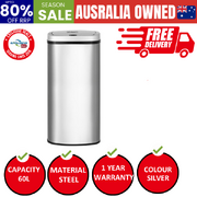 60L Sensor Bin Motion Rubbish Automatic Silver