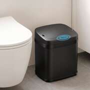 Touchless Motion Sensor Bin Black 31x22x38cm