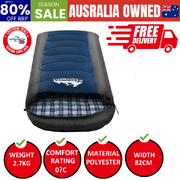 Weisshorn Sleeping Bag Bags Single Camping Hiking -20°C to 10°C Tent Winter Thermal Navy