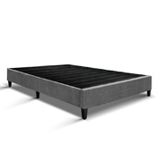 Double Size Bed Base Frame - Grey