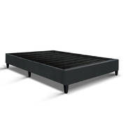Bed Base King Size Frame Fabric Charcoal