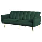 Sofa Bed 3 Seater Couch Convertible Lounge Adjustable Arm Recliner Velvet