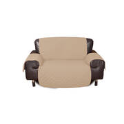 3 Seater Sofa Covers Quilted Couch Lounge Protectors Slipcovers Khaki
