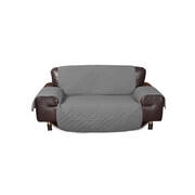 3 Seater Sofa Covers Quilted Couch Lounge Protectors Slipcovers Grey