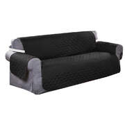 SOFA COVER COUCH SLIPCOVERS WATERPROOF BLACK 335CM X 218CM