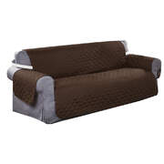 SOFA COVER COUCH SLIPCOVERS WATERPROOF COFFEE 335CM X 218CM
