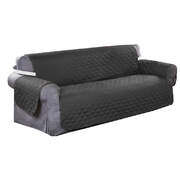 SOFA COVER COUCH SLIPCOVERS WATERPROOF GREY 335CM X 218CM