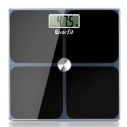 Everfit Electronic Digital Body Weight Scale Bathroom Scale-Black