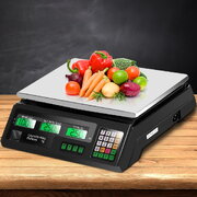 Scales Digital Kitchen 40Kg Weighing Scales Platform Scales Lcd Black