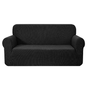  High Stretch Sofa Cover Couch Protector Slipcovers 3 Seater Black
