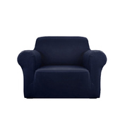 Sofa Cover Elastic Stretchable Couch Covers Navy 1 Seater
