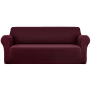 Sofa Cover Elastic Stretchable Couch Covers Burgundy 4 Seater