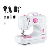 Mini Sewing Machine 12 Stitches Portable Beginner Sewing Kit with LED Lights