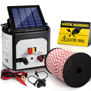 Electric Fence Energiser 8km Solar Powered Charger