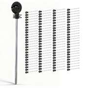 Electric Fence Ring Insulators 100pcs Stand off Screw in Insulator Black