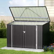 Garden Shed 2.22x0.91M Bike Sheds Outdoor Storage Tool Workshop House Shelter Double Door