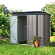 1.95X1.31M Steel Garden Shed With Double Door
