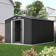 GIANTZ Garden Shed Workshop Shelter Metal Tool 2.6x3.9x2M