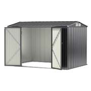 Outdoor Metal Garden Shed 3x2.18m Tool Storage Workshop House