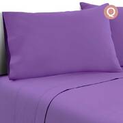 Queen Size 4 Piece Micro Fibre Sheet Set - Purple