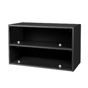 LED-Lit Shoes Storage Cabinet with Stackable Rack Sneaker 