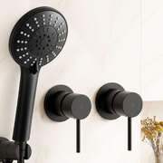 Handheld Shower Head 5 Spray Matte Black | EXTG