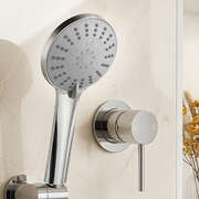 Handheld Shower Head 5 Spray Modes Chrome | EXTG