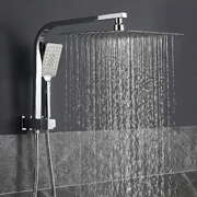 12 Rain Shower Head Set with 3-Mode Handheld Brass High Pressure WELS Chrome