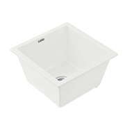 Kitchen Sink 38x38cm Granite Stone Sink Single Bowl White