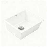 Kitchen Sink 55x45cm Granite Stone Sink Single Bowl White