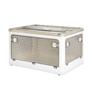 Foldable Clothes Organizer Box with Stackable Storage Containers