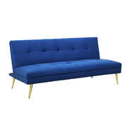 Contemporary Sofa Bed Convertible Velvet 3 Seater - Comfortable Design