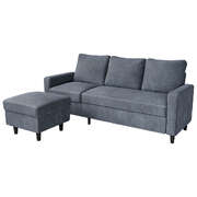 Versatile L-shaped Sectional Sofa Lounge Chaise Set - Multipurpose Use