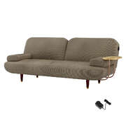 Luxury CONVERTIBLE SOFABED WITH USB CHARGE AND SIDE TABLE - Premium