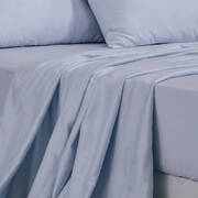 4 Pcs Natural Bamboo Cotton Bed Sheet Set in Size King Grey