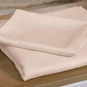 4 Pcs Natural Bamboo Cotton Bed Sheet Set in Size Queen Ivory