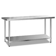 1829x610mm Stainless Steel Kitchen Bench 304