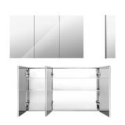 Cefito Stainless Steel Bathroom Mirror Cabinet Vanity Shaving Medicine Storage 900x720mm Silver